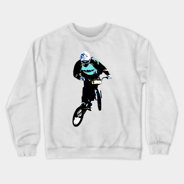 bmx Crewneck Sweatshirt by rickylabellevie